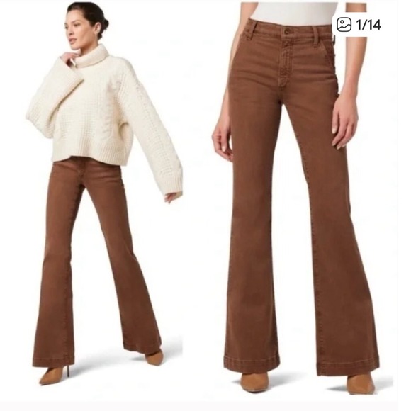 Joe's Jeans Denim - Joe's Jeans Brown Flare & Wide Leg Jeans